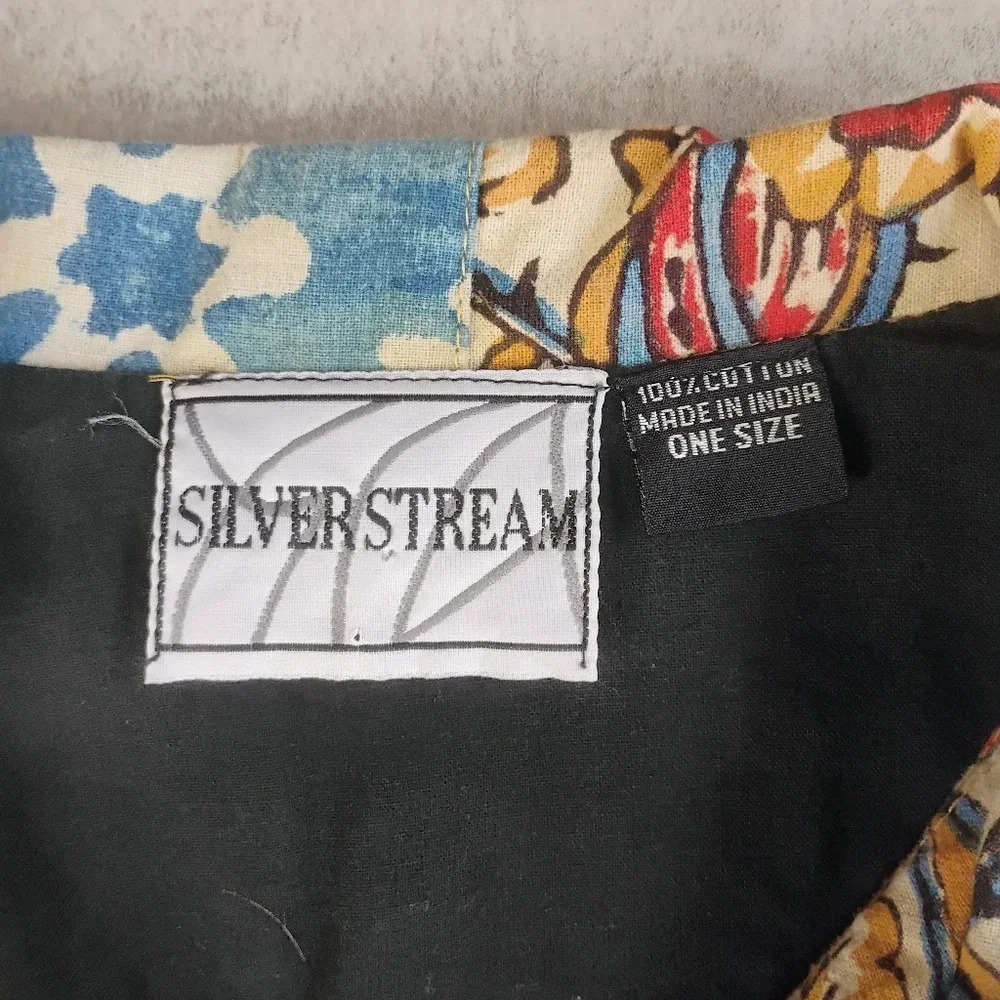 Vintage Silver Stream Patchwork Boxy Relaxed Fit … - image 8